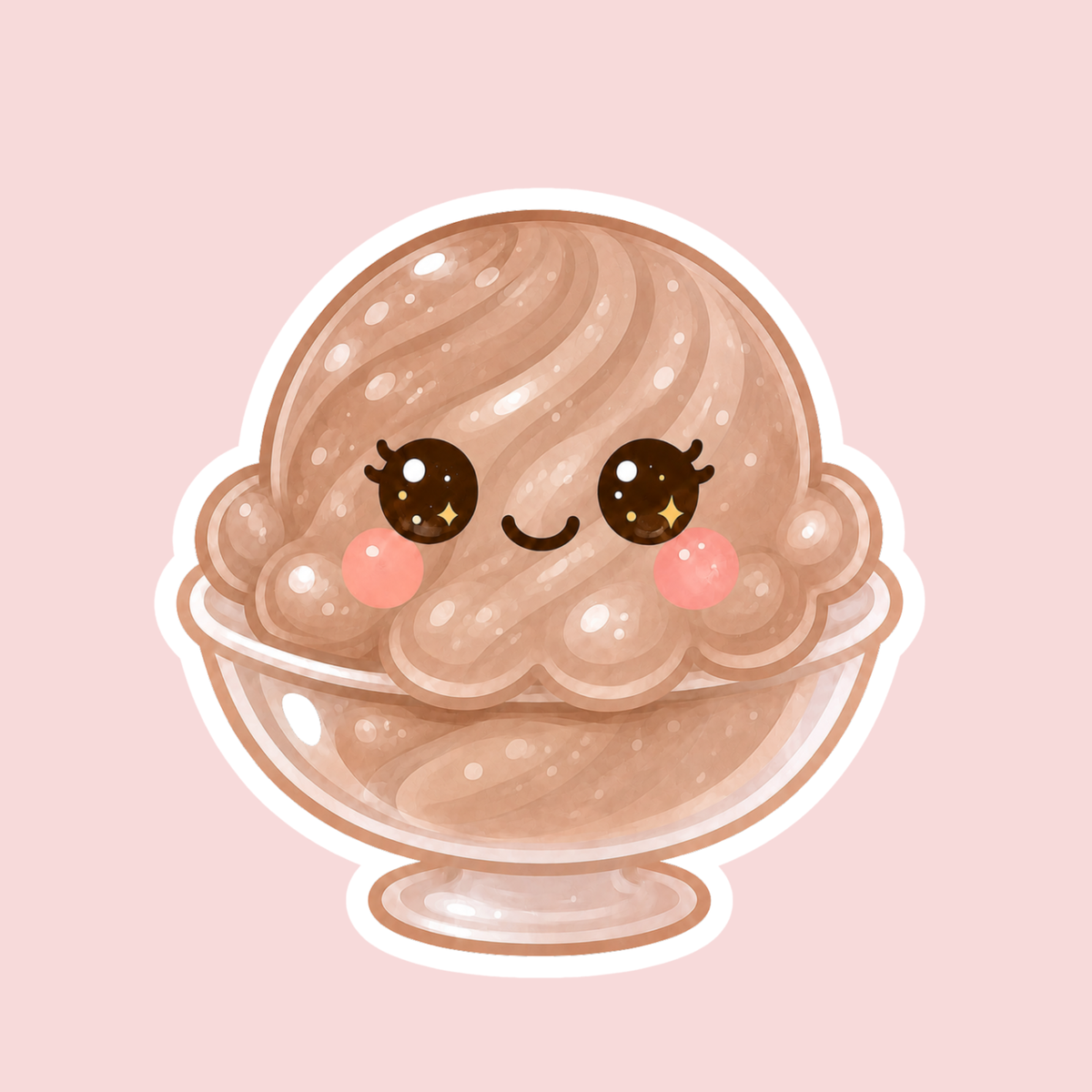 Chocolate Ice Cream Sticker
