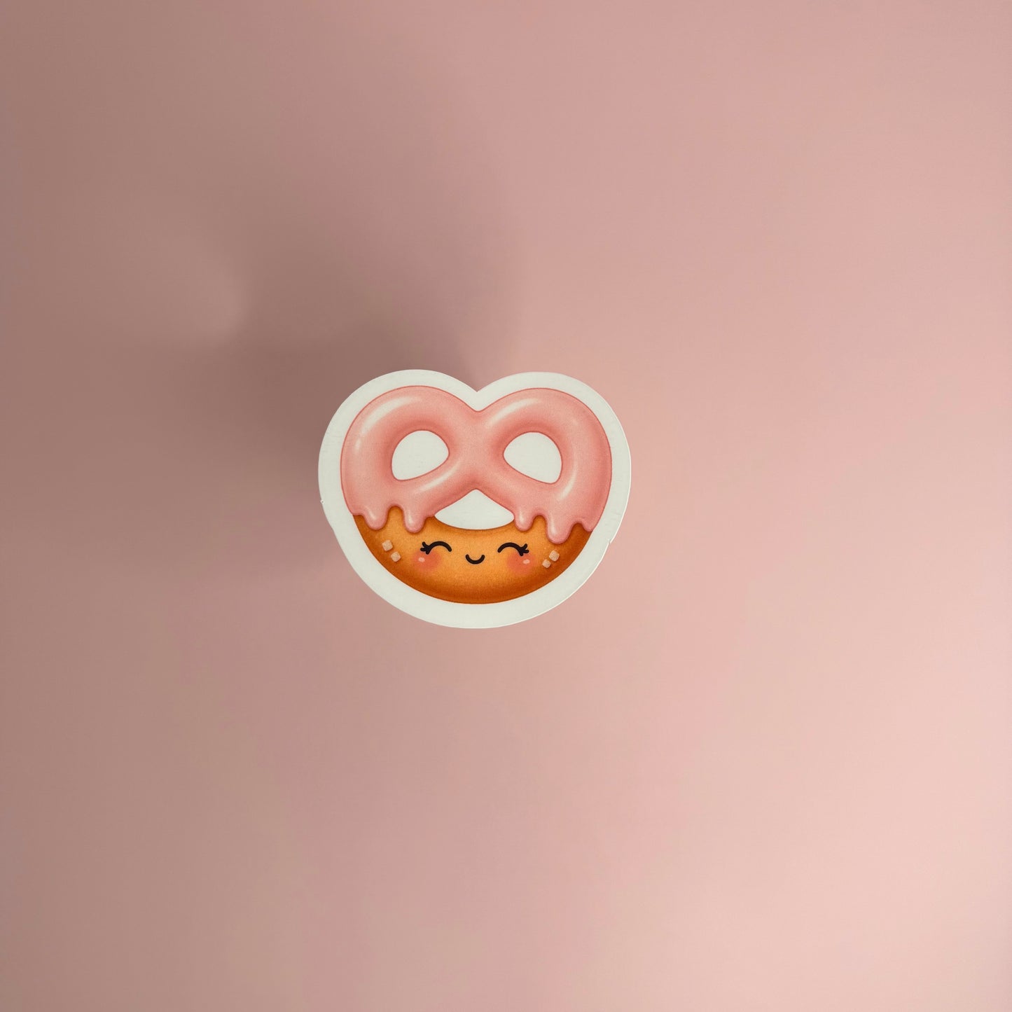 Strawberry Chocolate Dipped Pretzel Mini Cutie™ Sticker