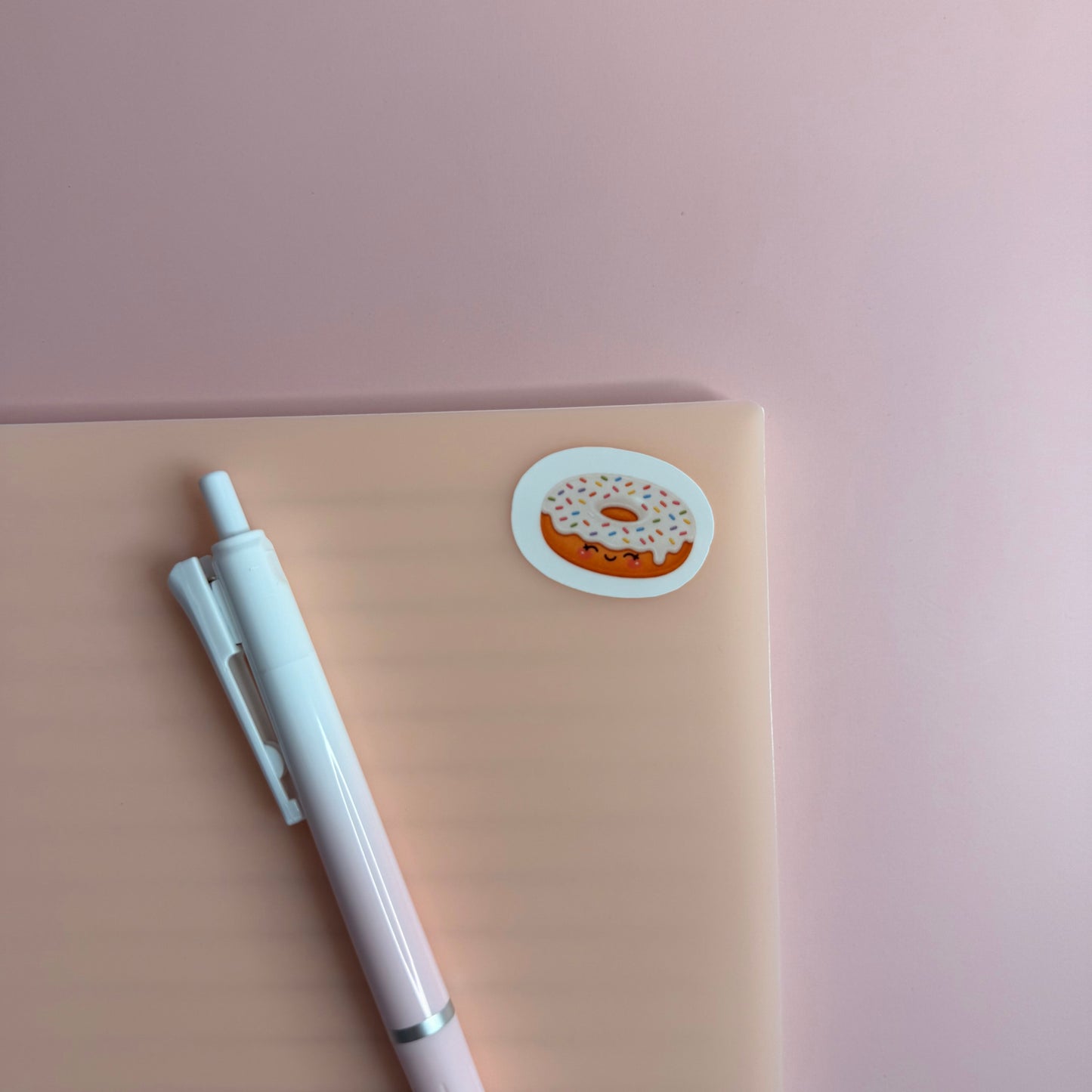 Vanilla Sprinkle Donut Sticker