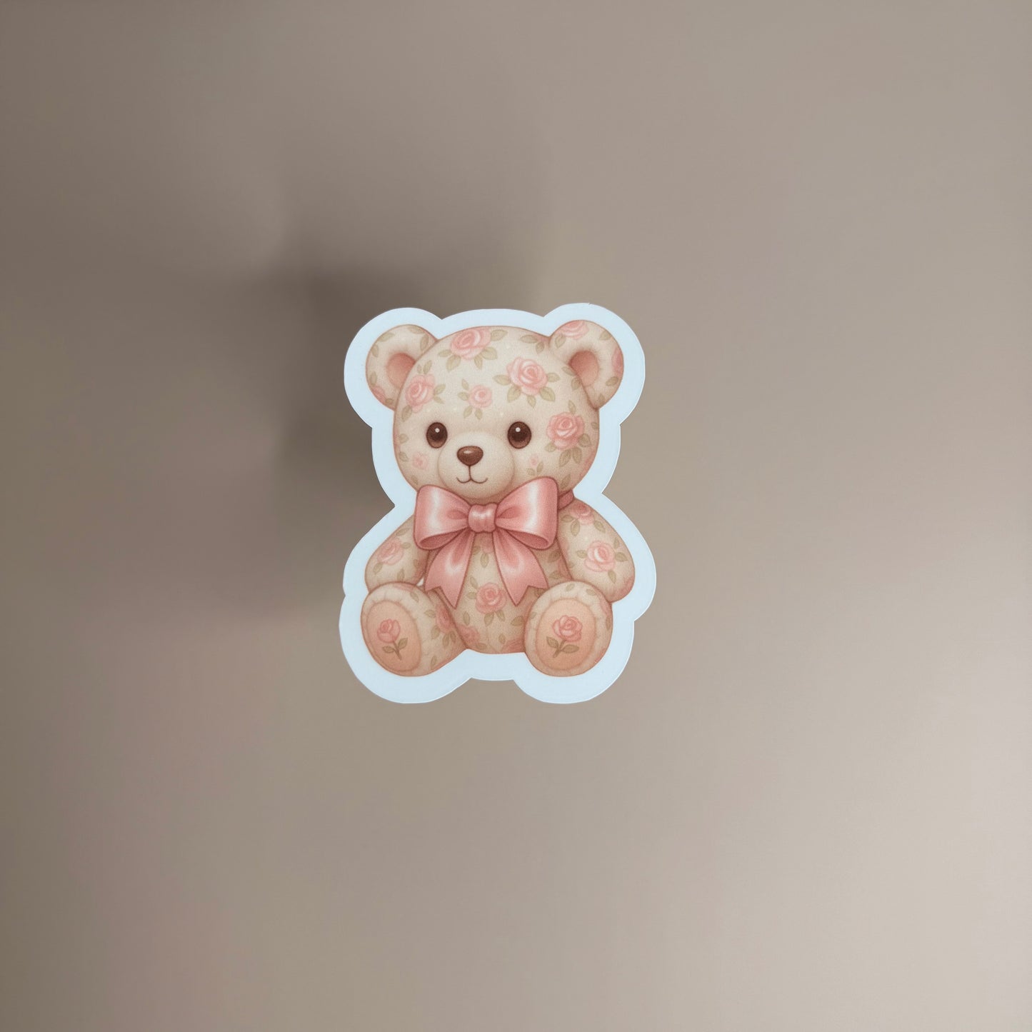 Rose Teddy Bear Sticker