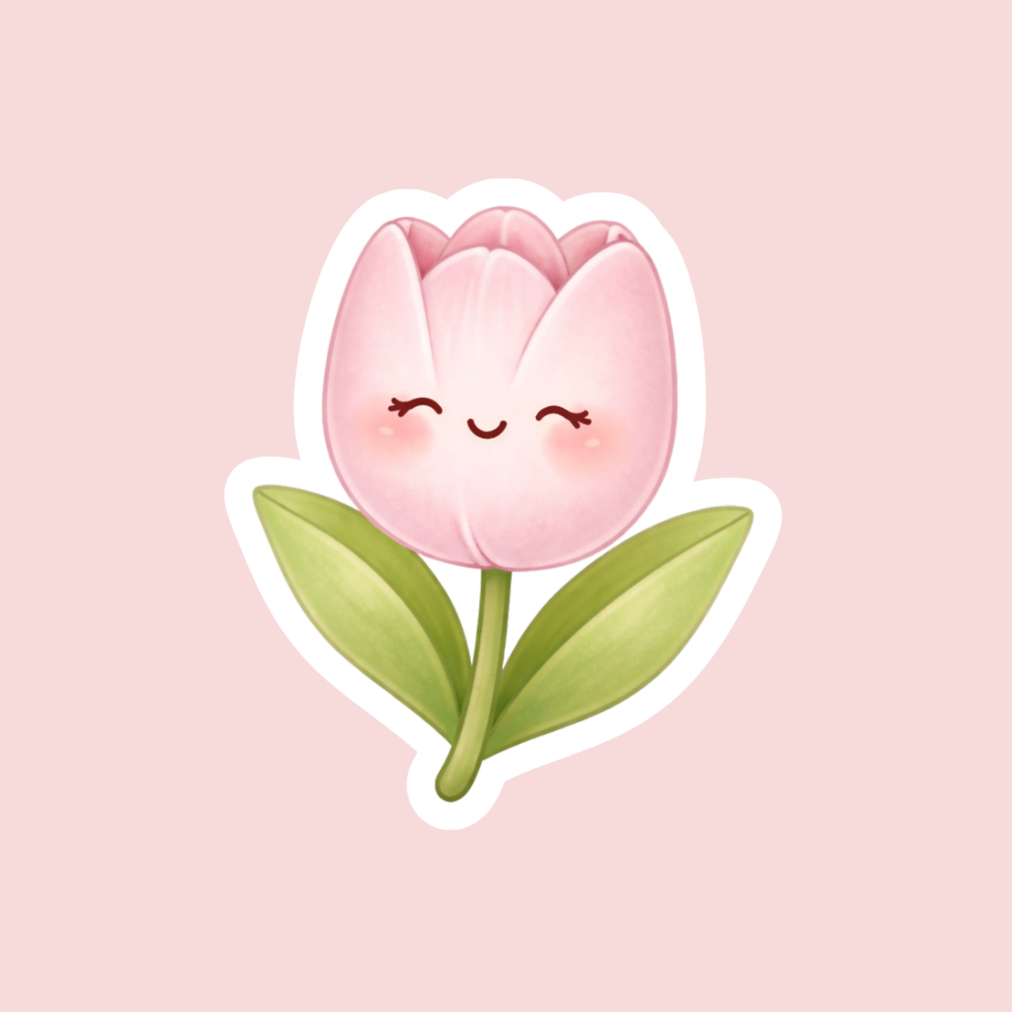 Pink Tulip Sticker