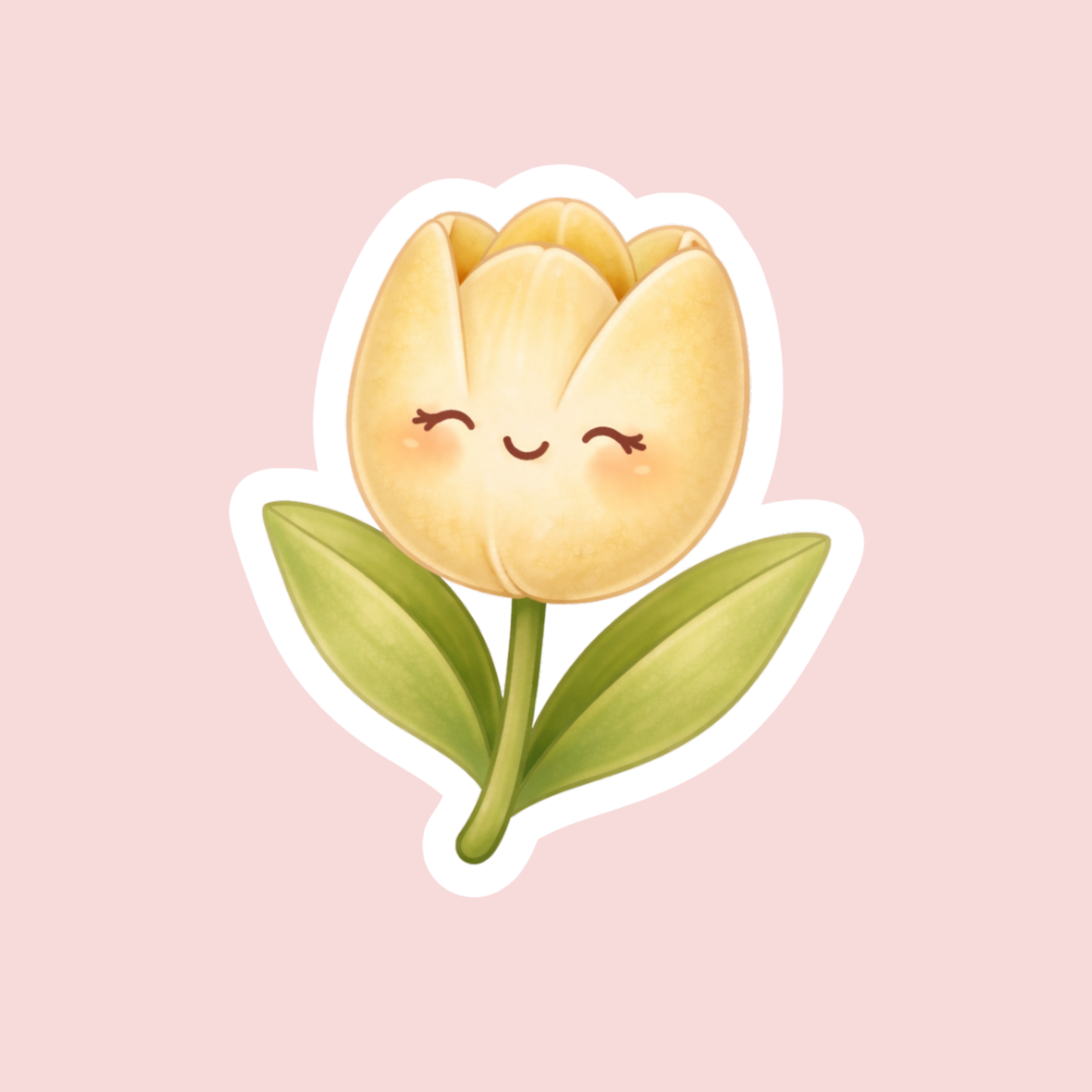 Yellow Tulip Sticker