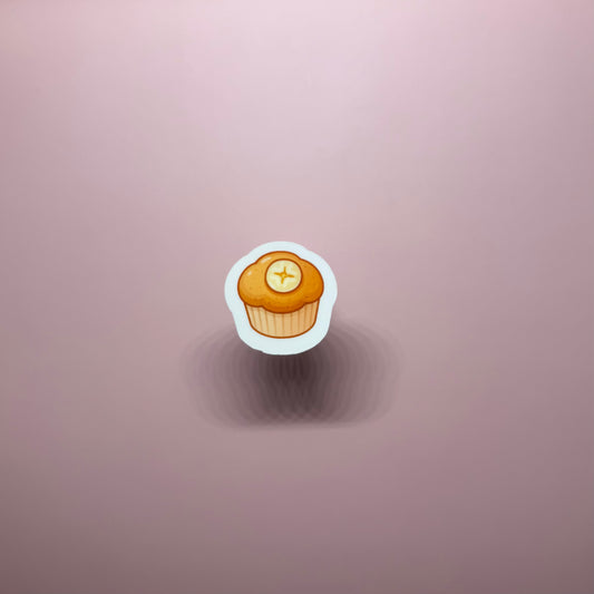Kawaii Banana Muffin Sticker