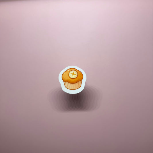 Kawaii Banana Muffin Sticker