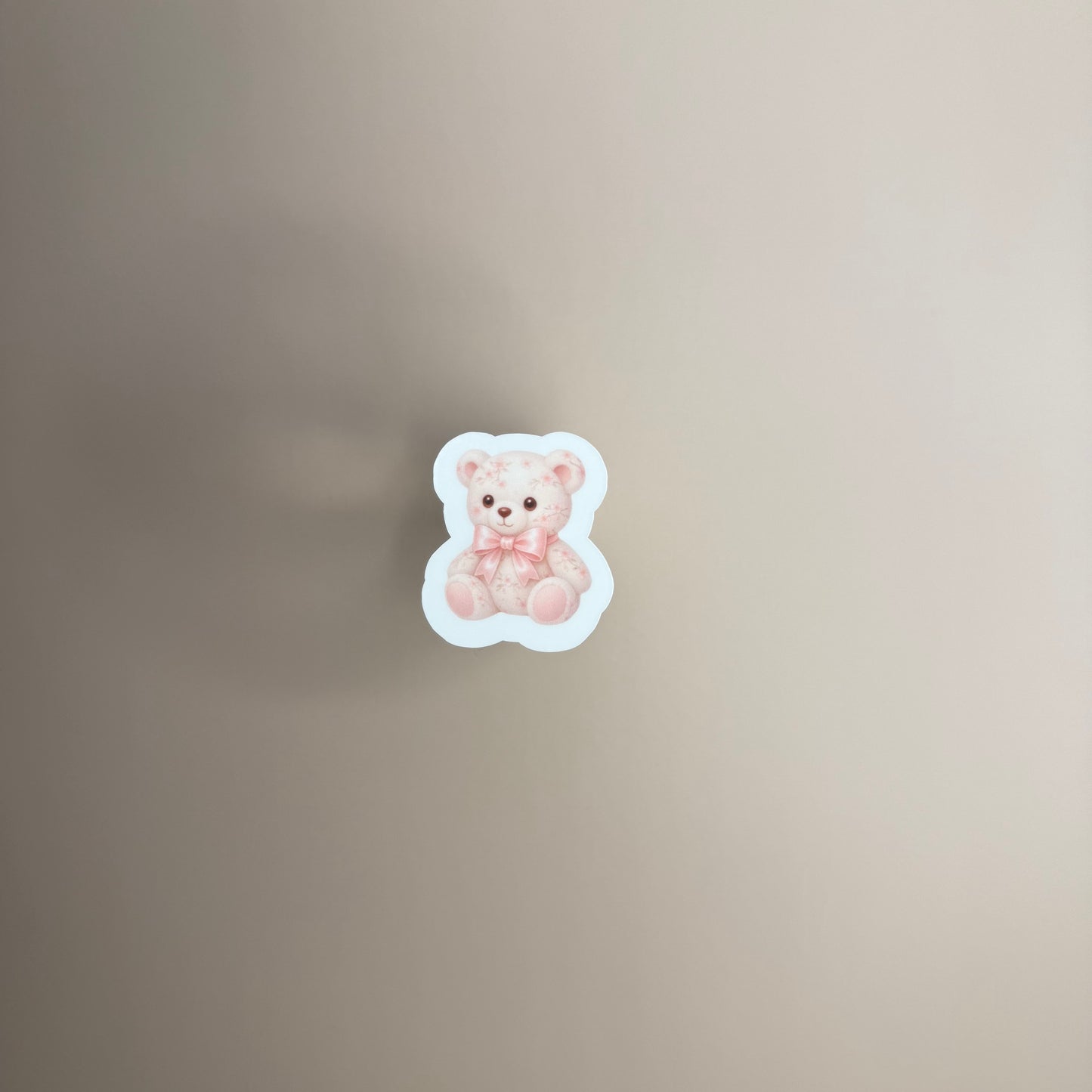 Cherry Blossom Milk Teddy Sticker