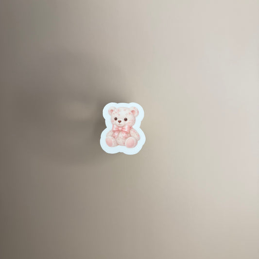 Cherry Blossom Milk Teddy Sticker