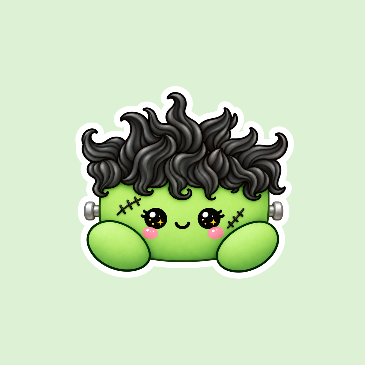 Stitched Monster Cake Sticker