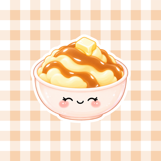 Mashed Potatoes and Gravy Sticker