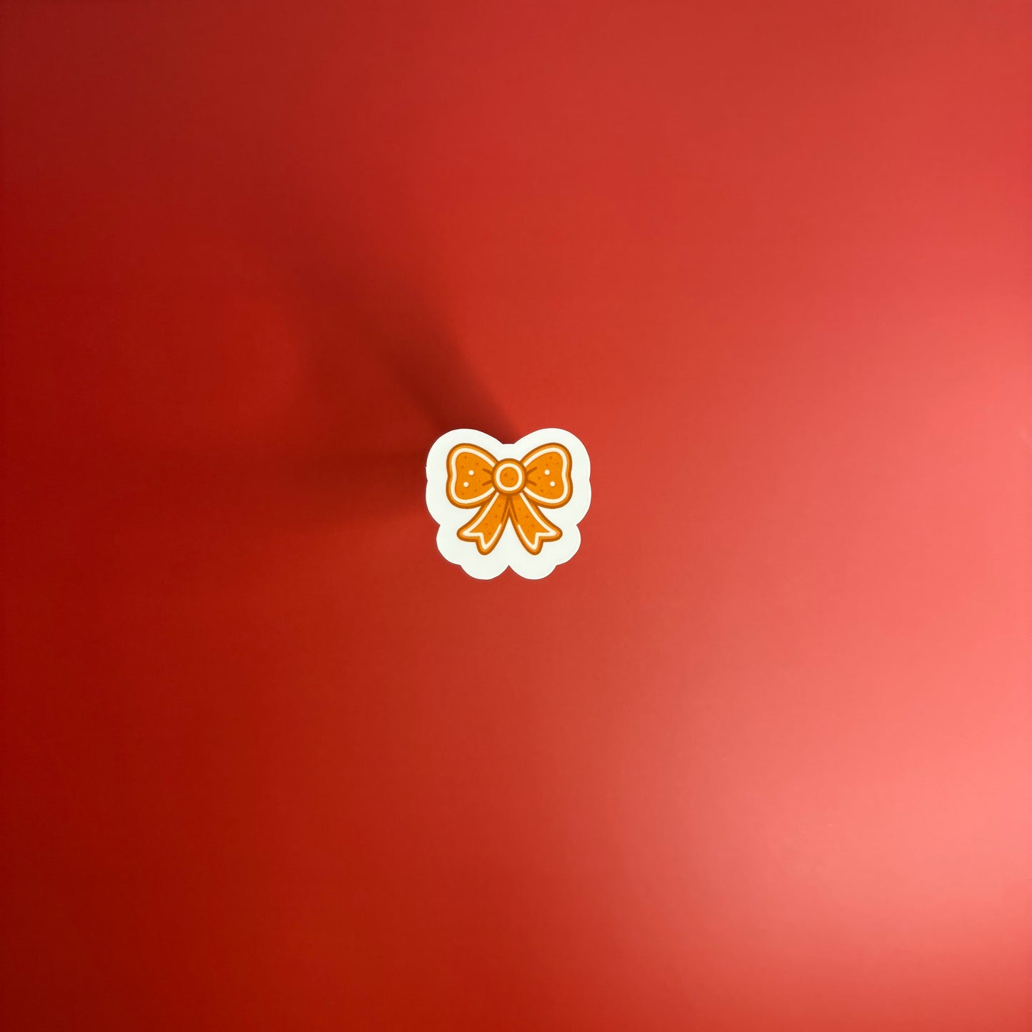 Iced Gingerbread Bow Cookie Sticker