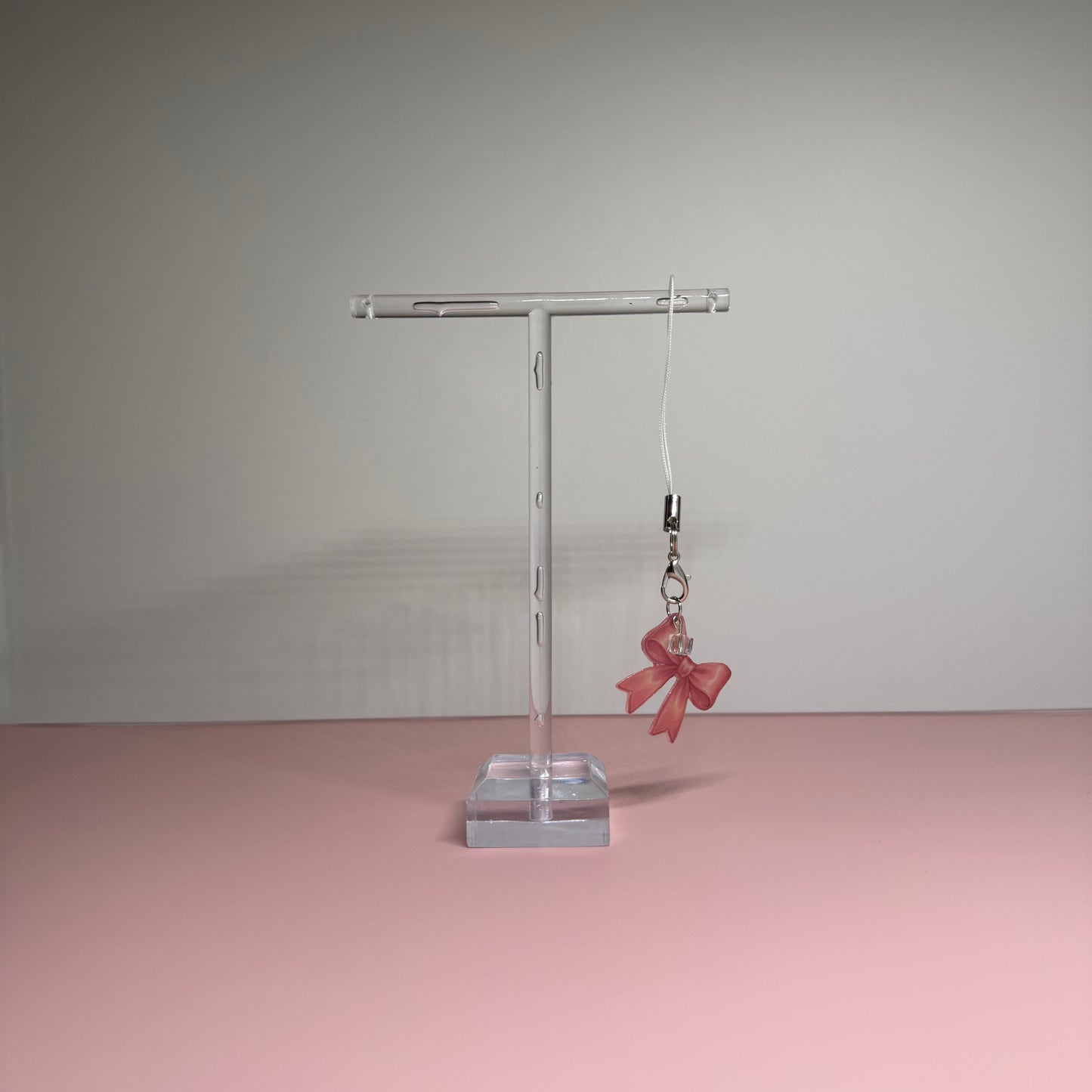 Pink Bow Phone Charm