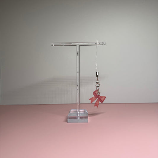 Pink Bow Phone Charm
