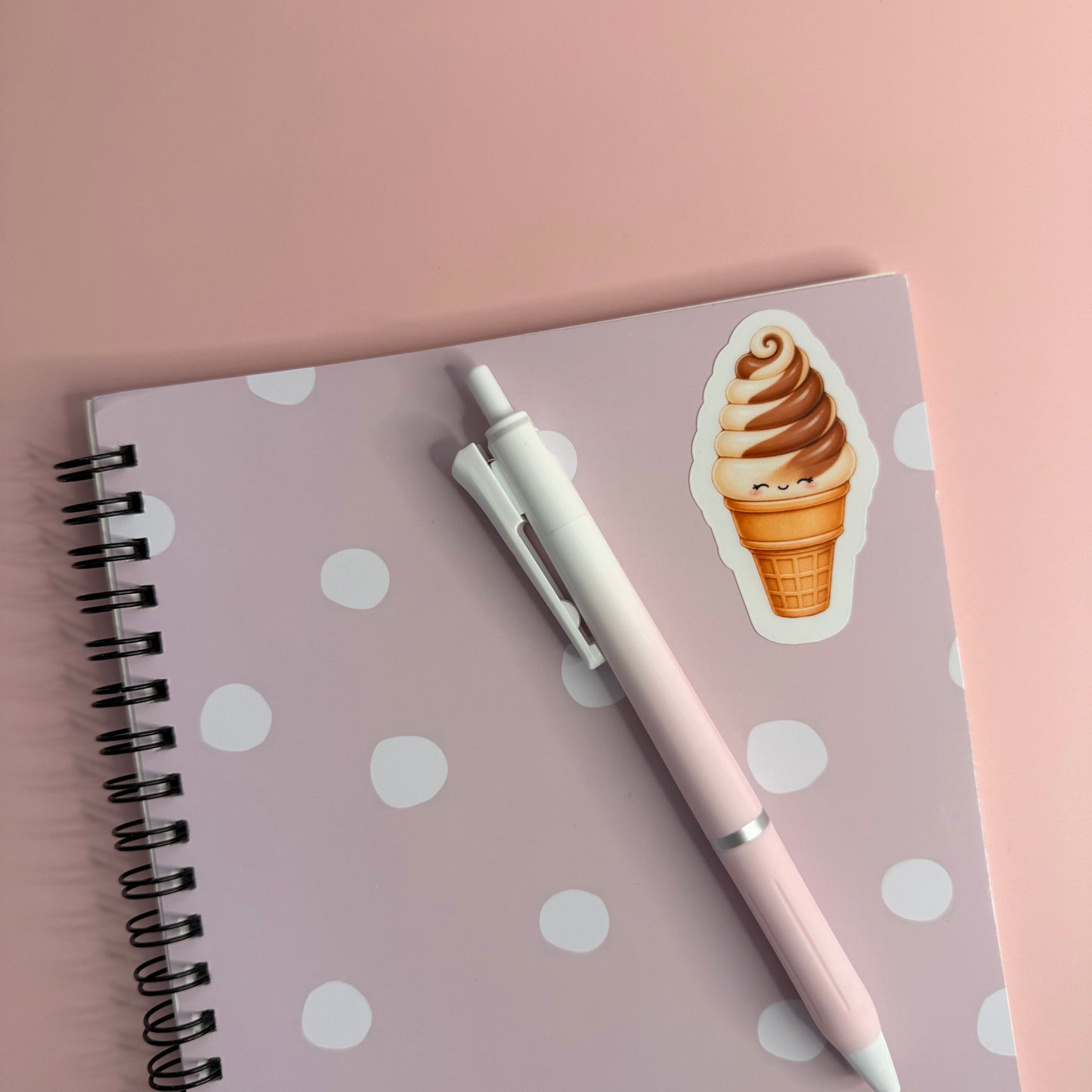 Chocolate Vanilla Swirl Soft Serve Sticker