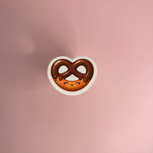 Chocolate Dipped Pretzel Mini Cutie™ Sticker