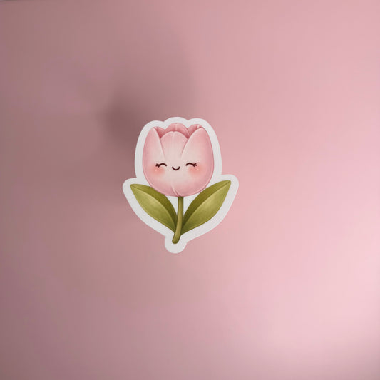 Pink Tulip Mini Cutie™ Sticker
