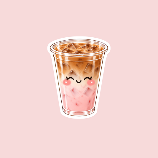 Strawberry Latte Sticker