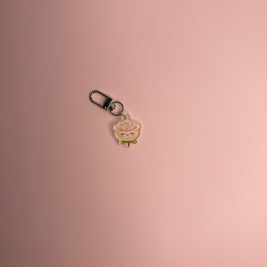 Pink Rose Mini Fashion Charm