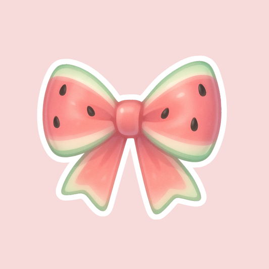 Watermelon Bow Sticker