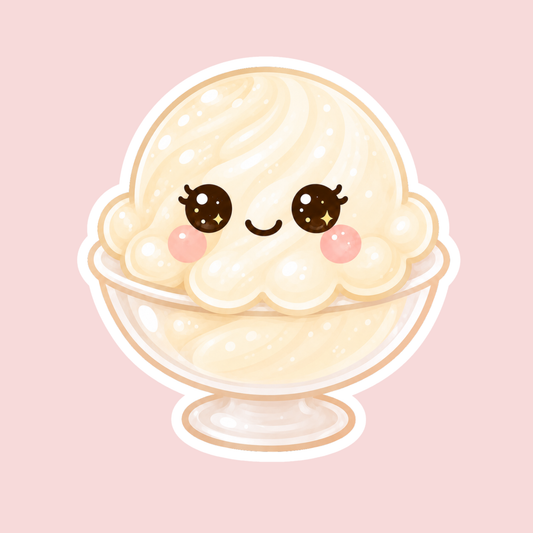 Vanilla Ice Cream Sticker