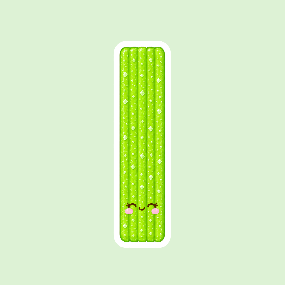 Sour Apple Strip Sticker