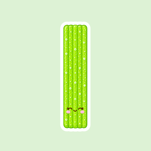 Sour Apple Strip Sticker