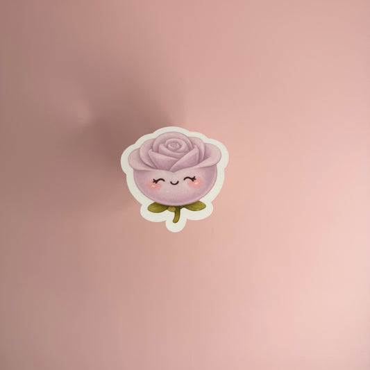 Dusty Lavender Rose Mini Cutie™ Sticker