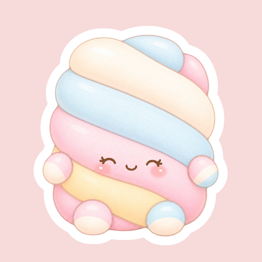 Marshmallow Twist Sticker