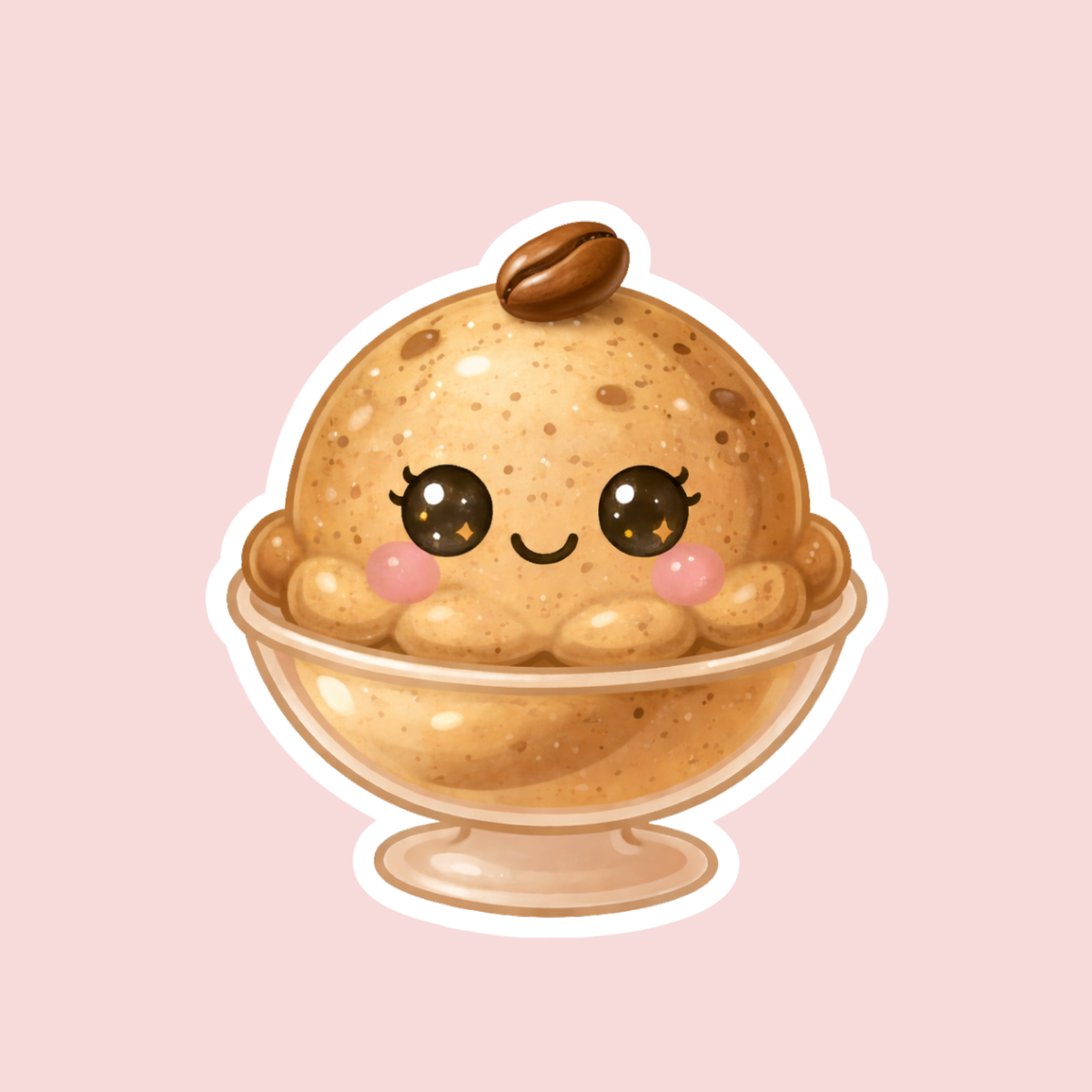 Coffee Ice Cream Sticker