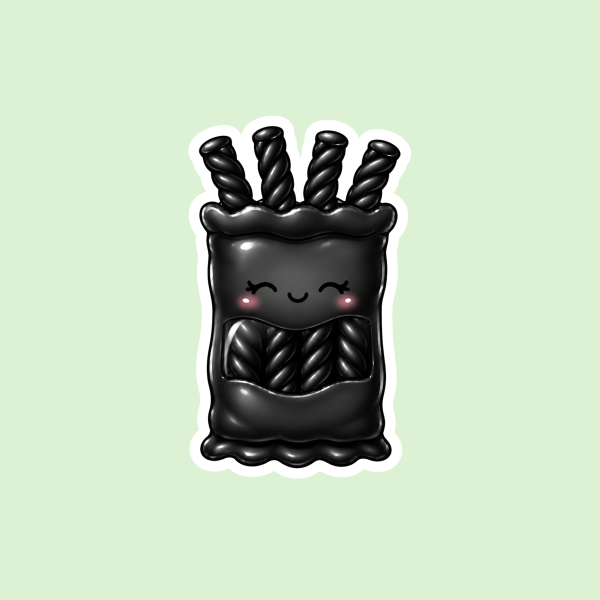 Black Licorice Sticker