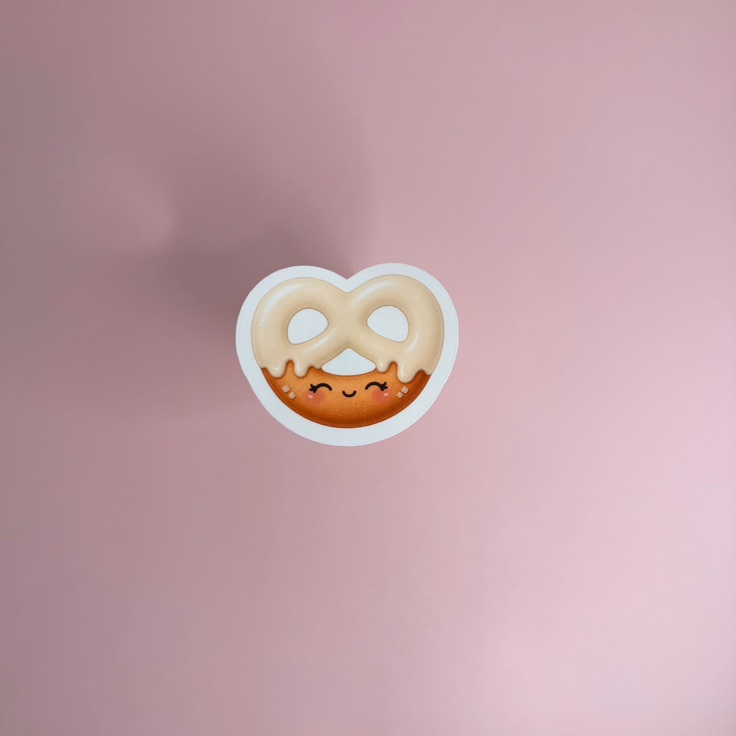 White Chocolate Dipped Pretzel Mini Cutie™ Sticker