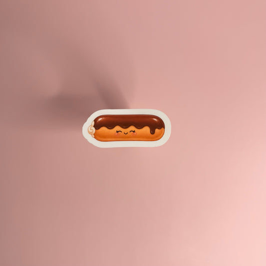 Chocolate Long John Donut Sticker