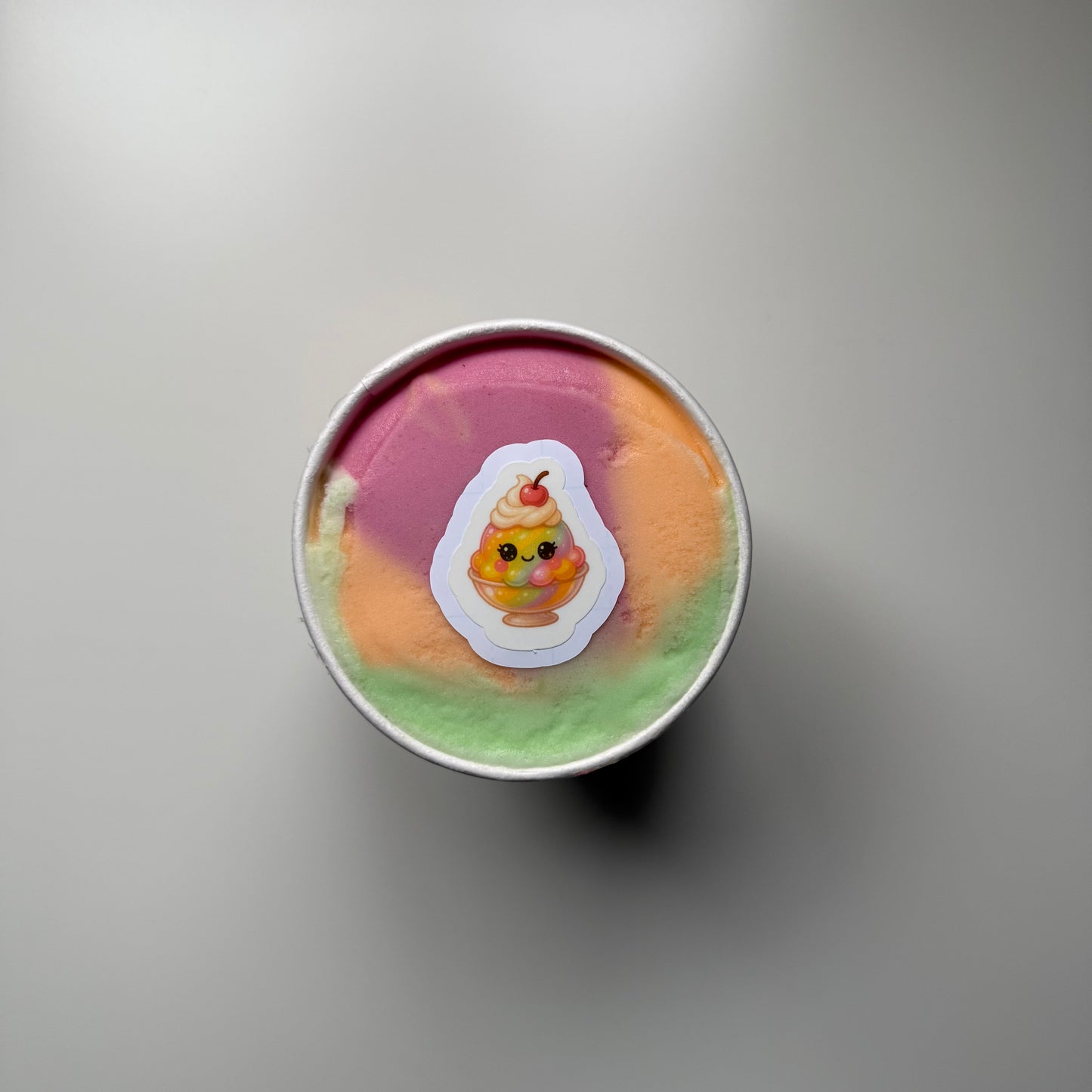 Rainbow Sorbet Ice Cream Mini Cutie™ Sticker