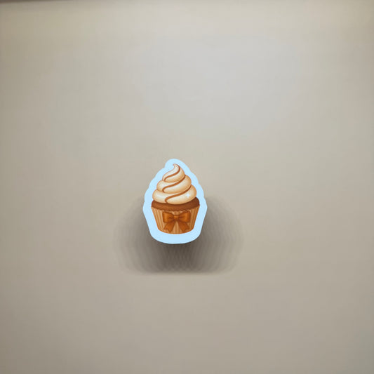Cinnamon Swirl Cupcake Sticker