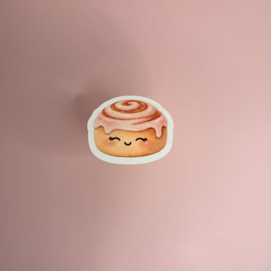 Strawberry Glaze Cinnamon Roll Sticker