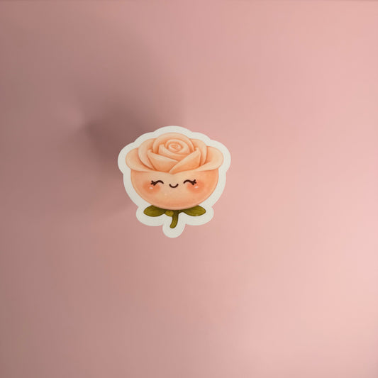 Peach Rose Mini Cutie™ Sticker