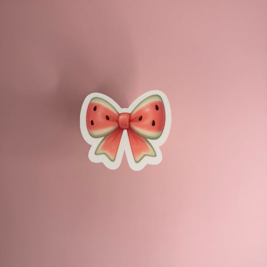 Watermelon Bow Sticker