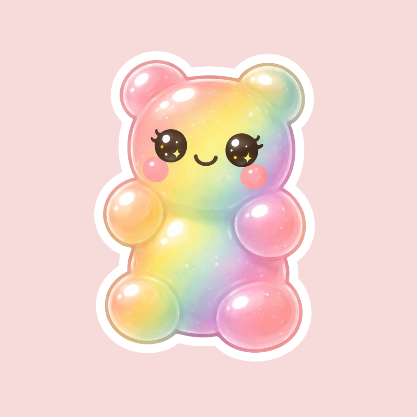 Rainbow Gummy Bear Sticker
