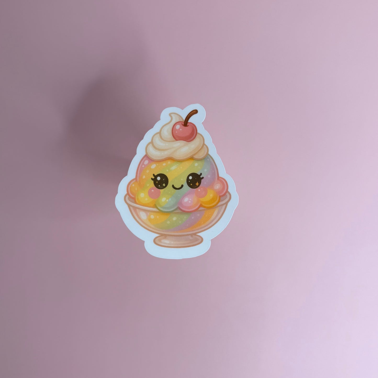 Rainbow Sorbet Ice Cream Mini Cutie™ Sticker