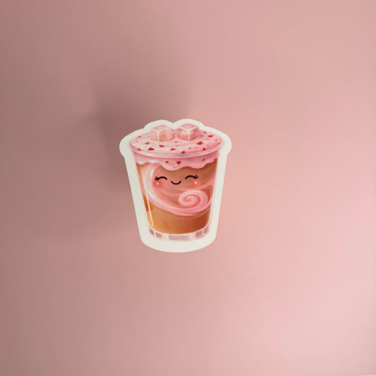 Strawberry Latte Mini Cutie™ Sticker