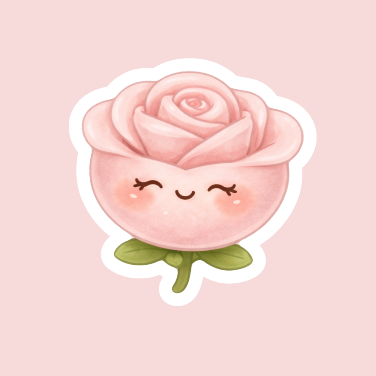 Pink Rose Sticker