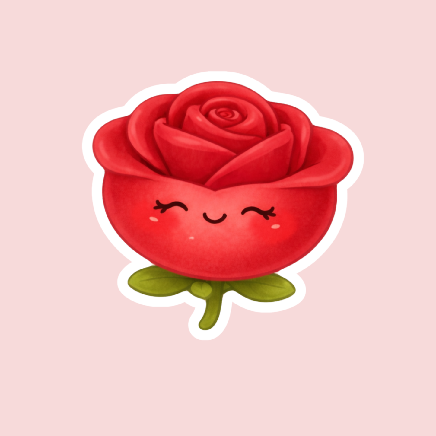 Red Rose Sticker