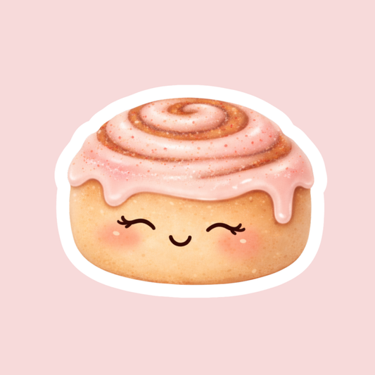 Strawberry Cinnamon Roll Sticker