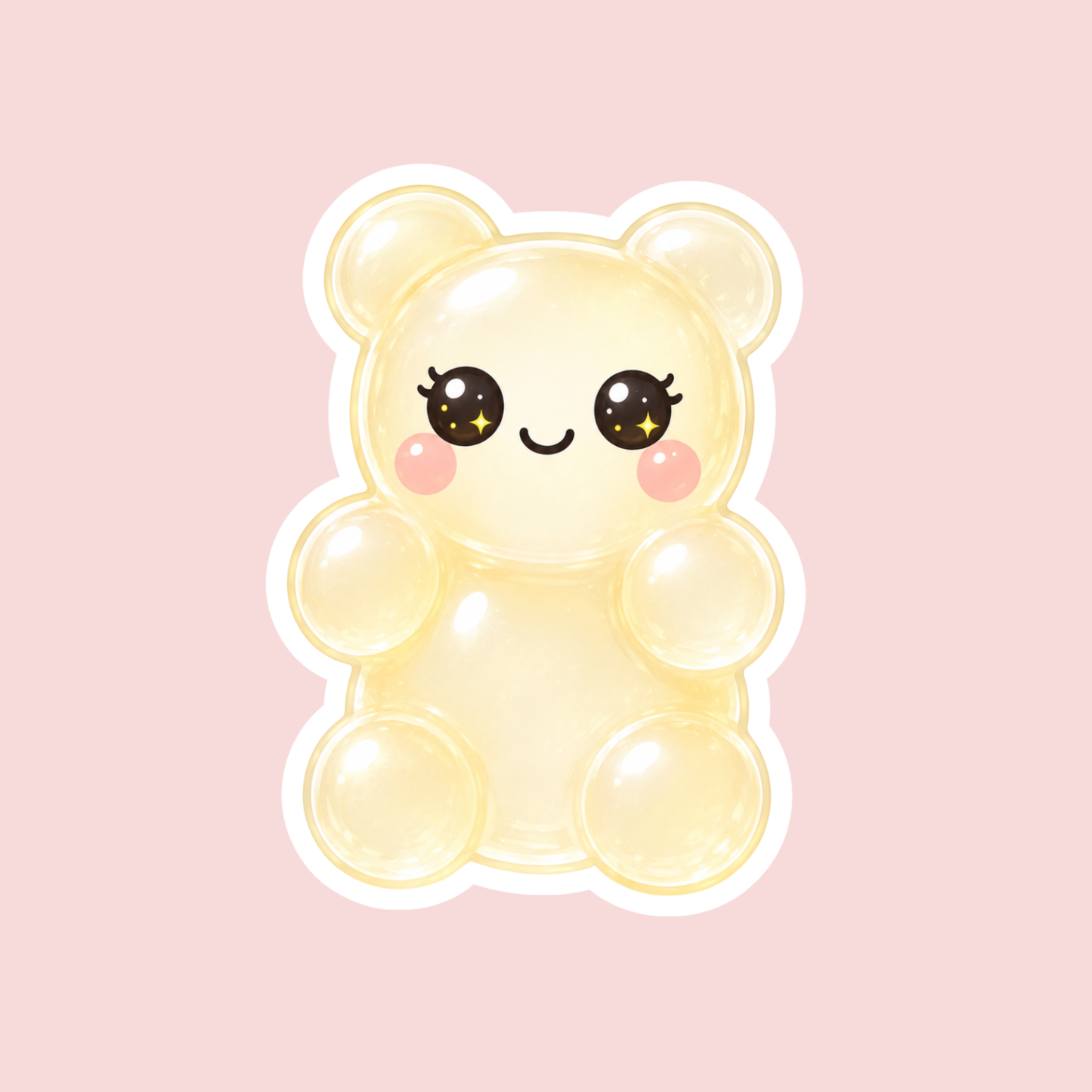 Pineapple Gummy Bear Sticker